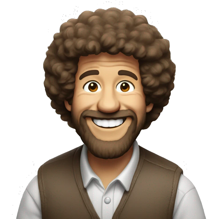 bob ross smile emoji
