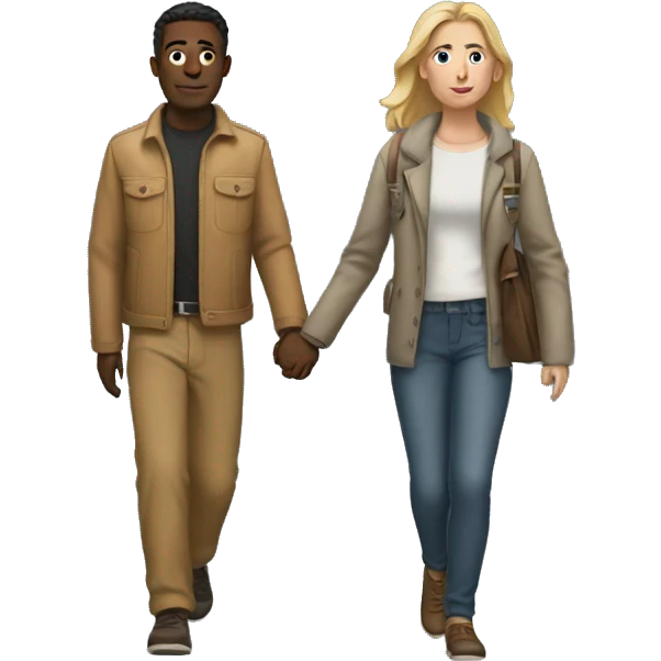 2 people walking emoji