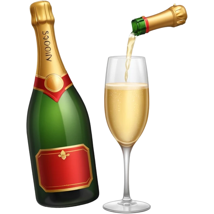 botle champgne RED emoji