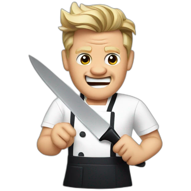 gordon ramsay holding knife emoji