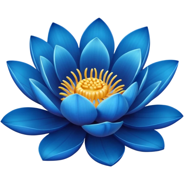 Blue lotus emoji emoji