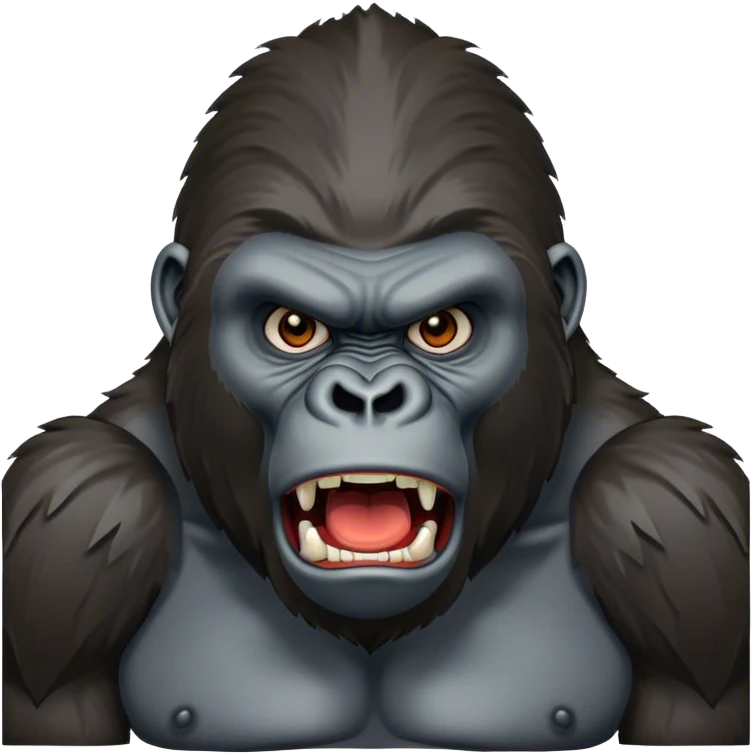 Angry gorilla emoji