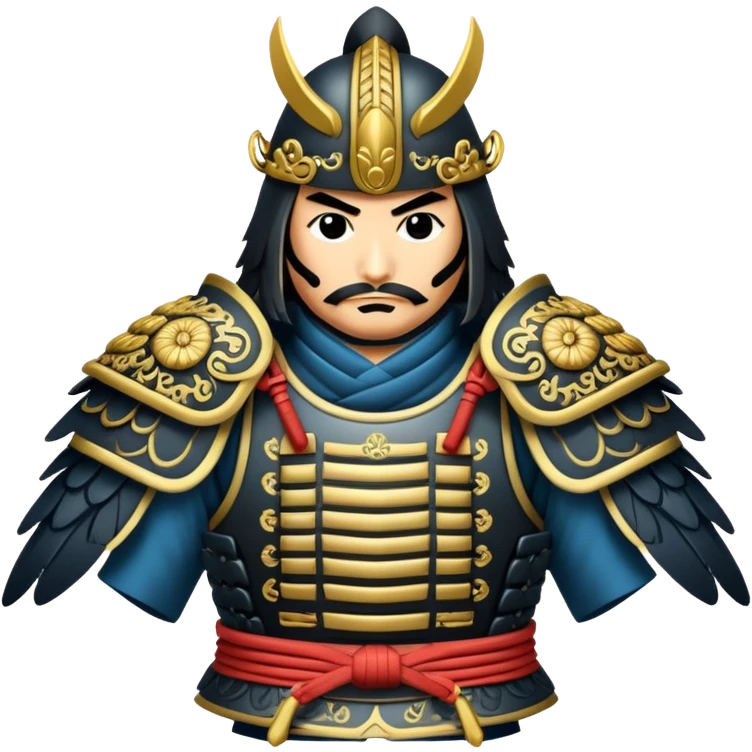 Cegonha samurai emoji