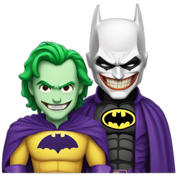 Batman and Joker  emoji
