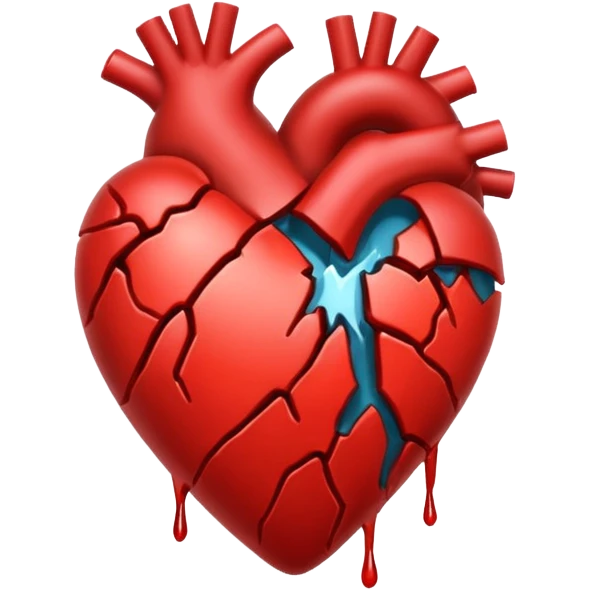 heart about to break emoji