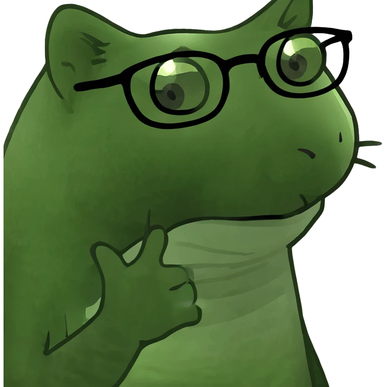 Cat wearing a pair of glasses emoji