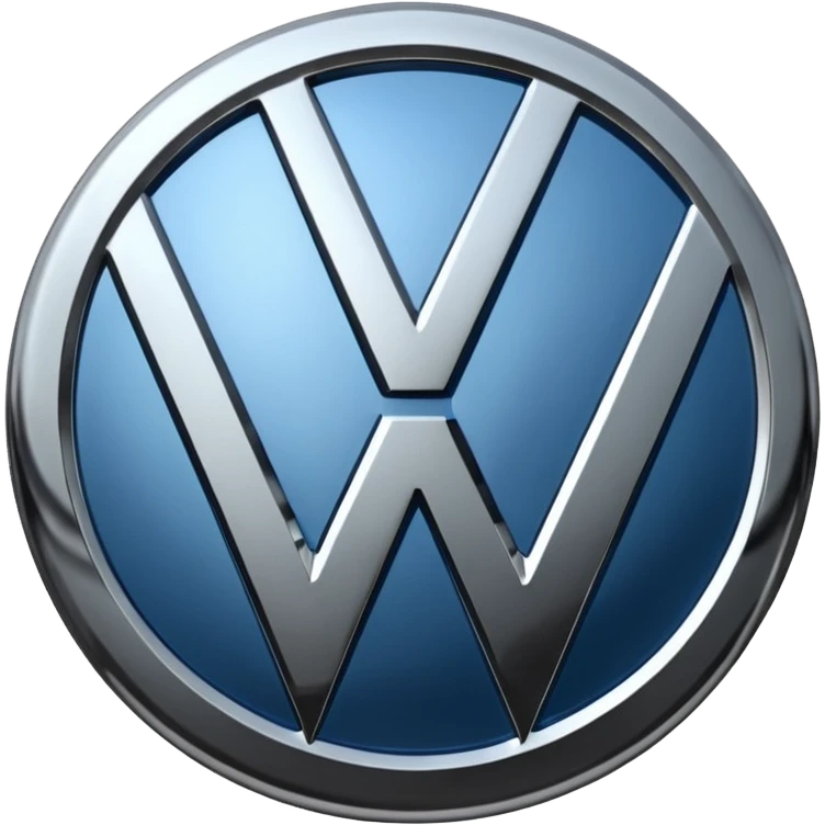 metallic Volkswagen logo emoji