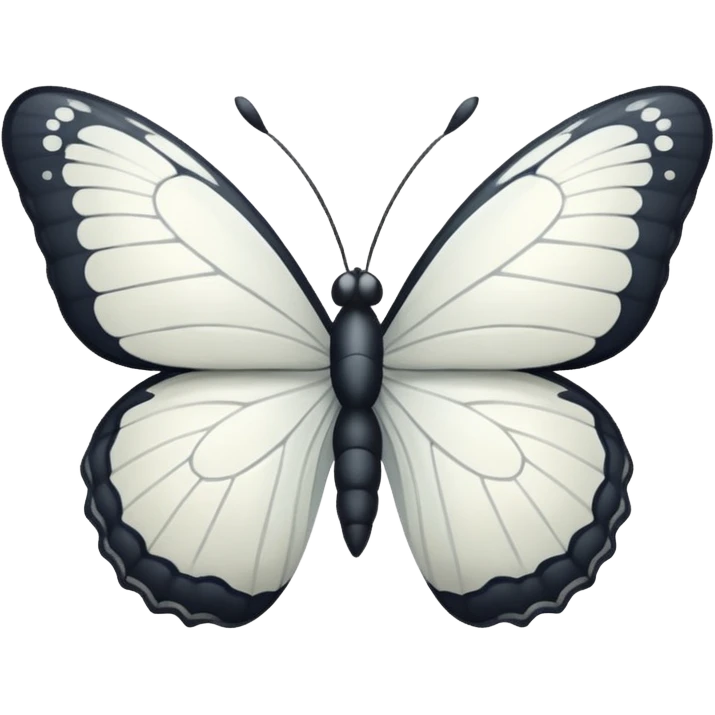 White butterfly emoji