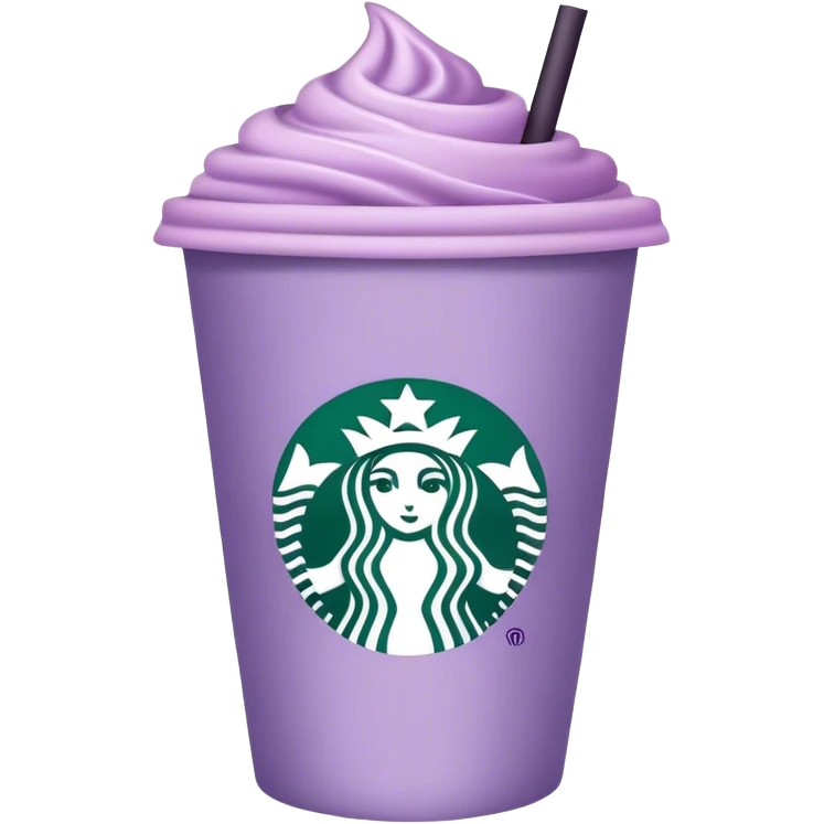 light purple starbucks cup emoji