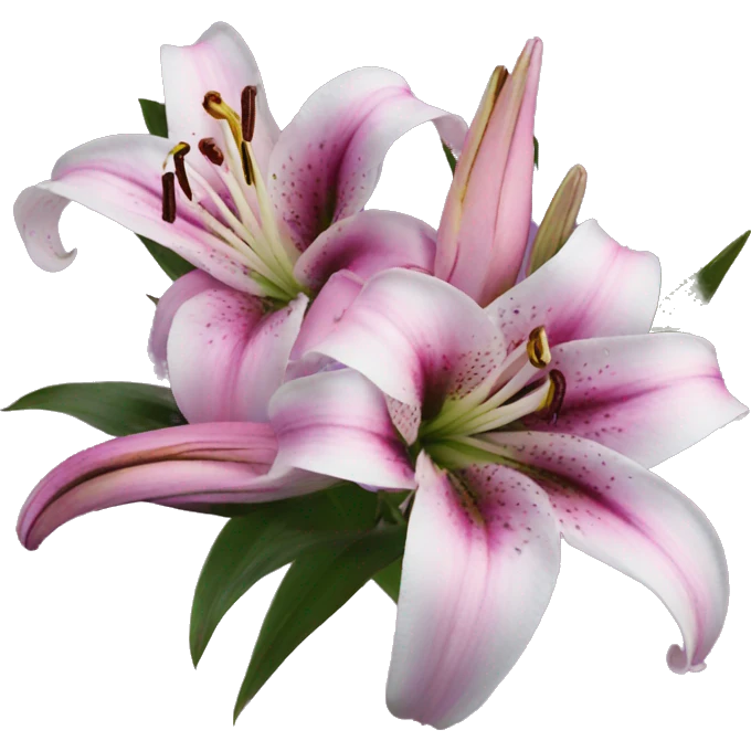 Lily flower stargazer pinky purple emoji