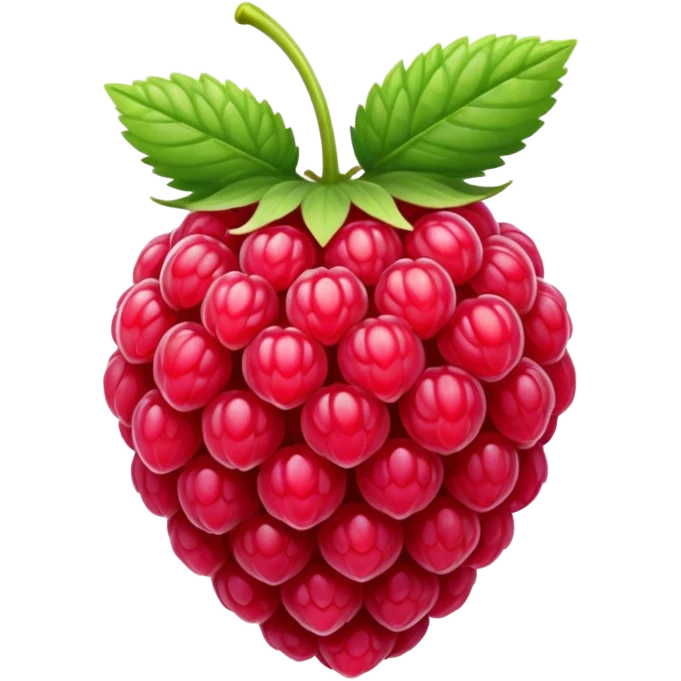 a red rasberry emoji