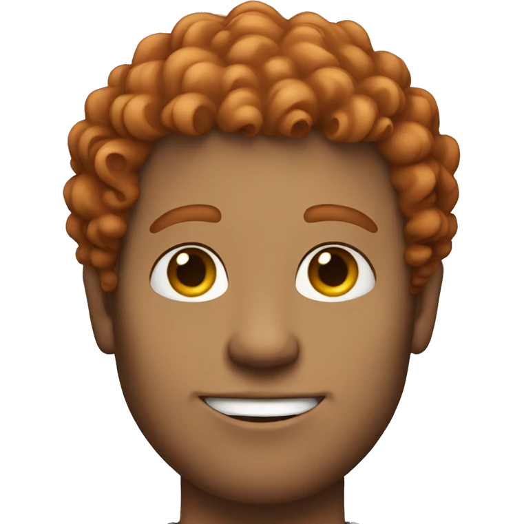 white guy with curly red hair emoji