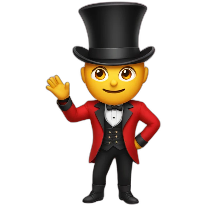 Magician with red jacket emoji