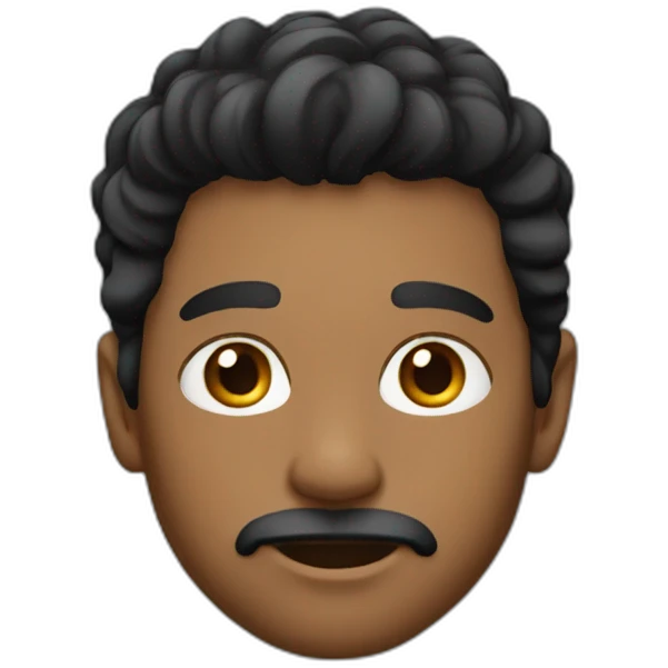 Men hair black ayes emoji
