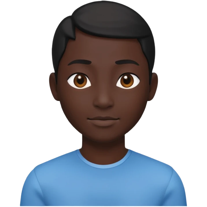 avatar monochrome black default 3d emoji