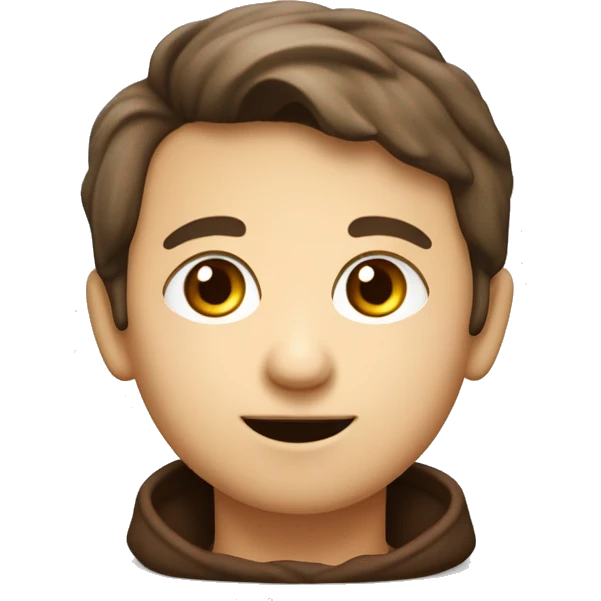 Lächelnder kleiner Junge mit schokoverschmiertem Mund emoji