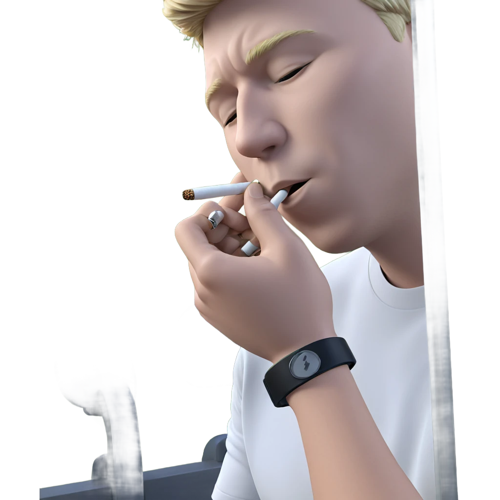chill vibes with cigarette smoke emoji