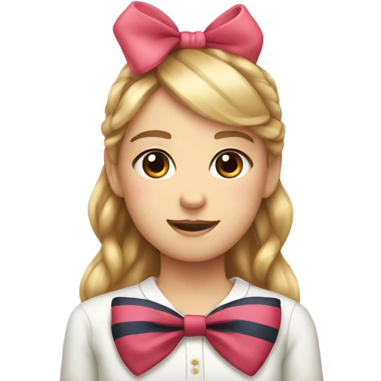 Cute bow preppy  emoji