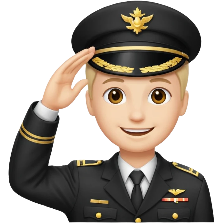 Smiling saluting emoji