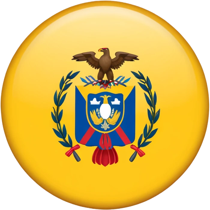 Bandera de colombia circular emoji