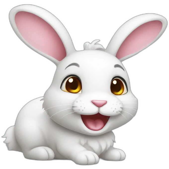 cheerful bunny emoji