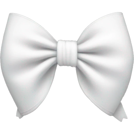 white bow emoji
