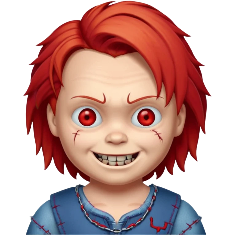 chucky horror icon neckless emoji