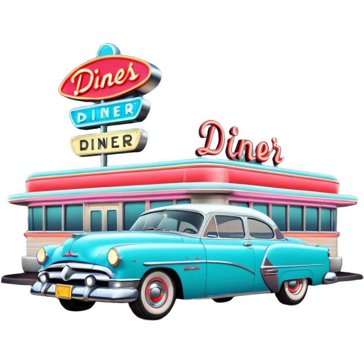 1950s diner exterior emoji