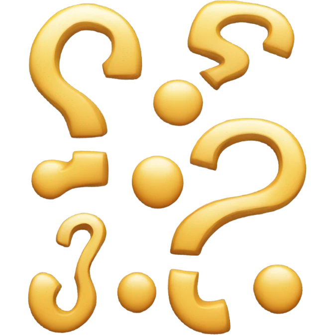Question marks emoji