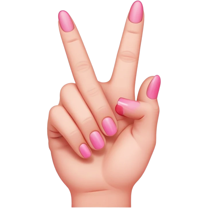 Pink middle finger  emoji