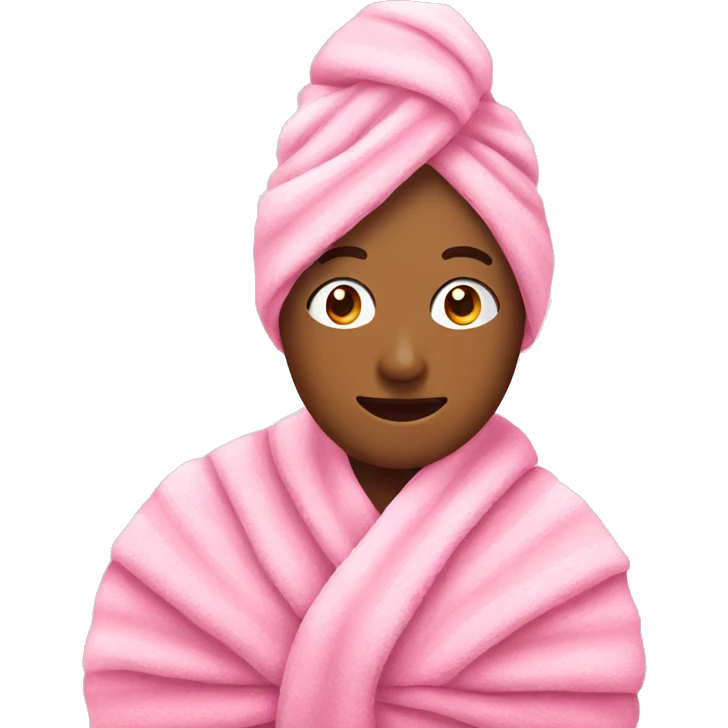 pink towels emoji