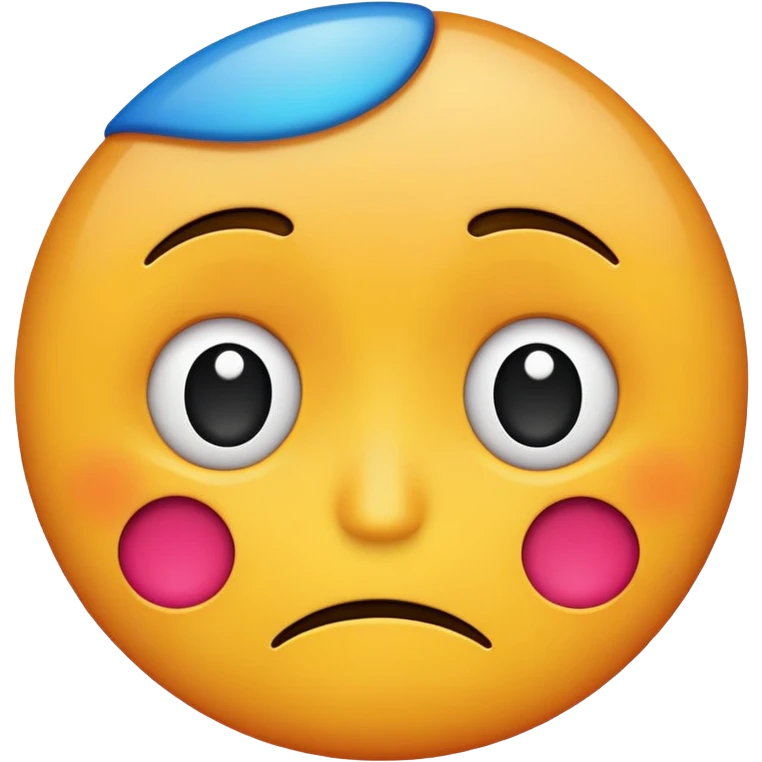 sad and happy face mix up emoji