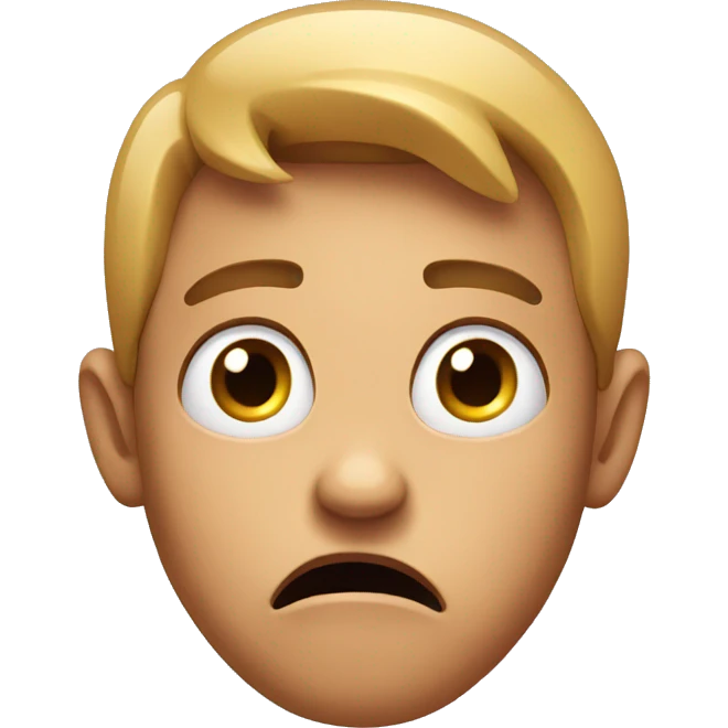 face scared emoji