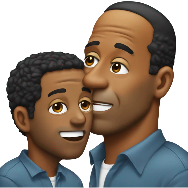 Oj Simpson whispering in Travis hunters ear  emoji