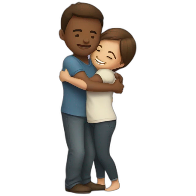 Hug love emoji