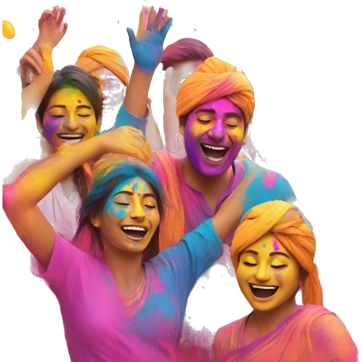 Holi celebration  emoji