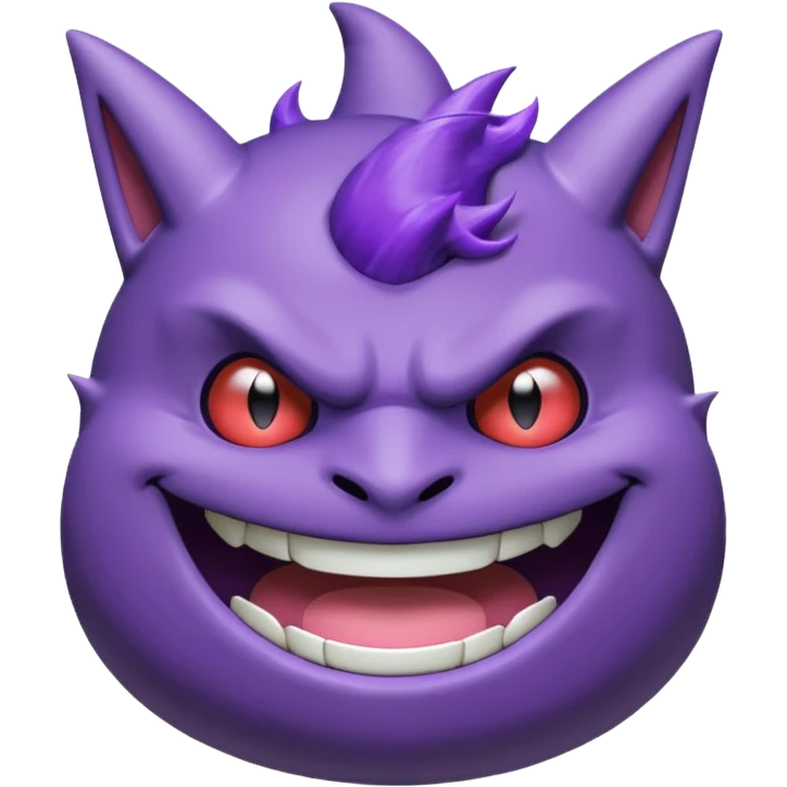 gengar from pokemon on jojos head emoji