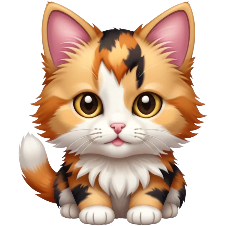 Calico kitten emoji