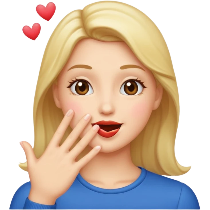 Blowing kisses emoji