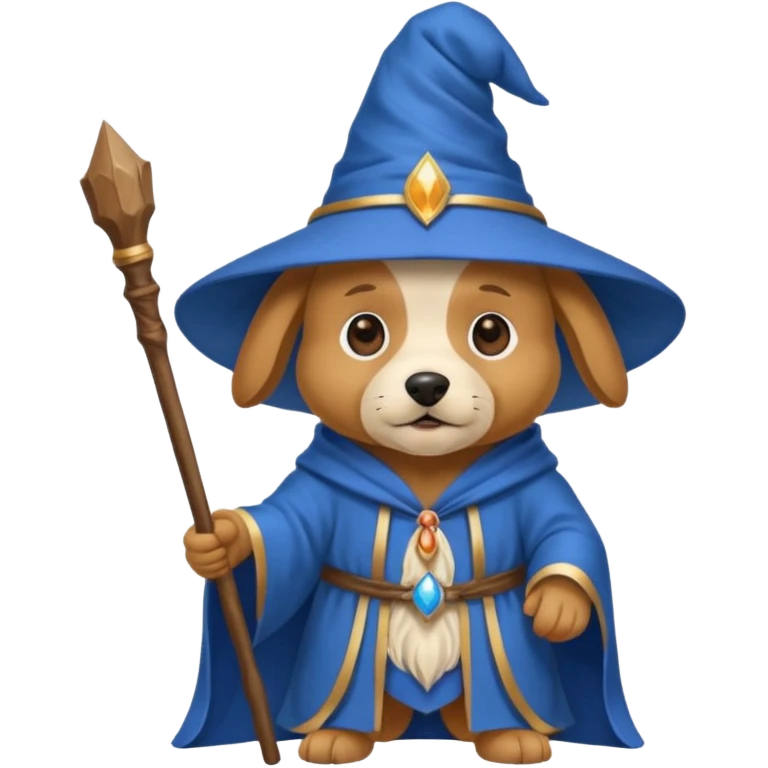 Dog wizard emoji