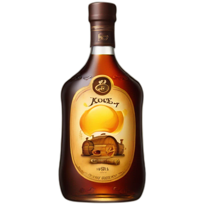 bottle of 6 years Kizlyar brandy emoji