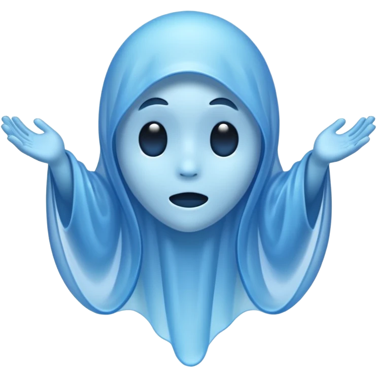 Blue ghost emoji