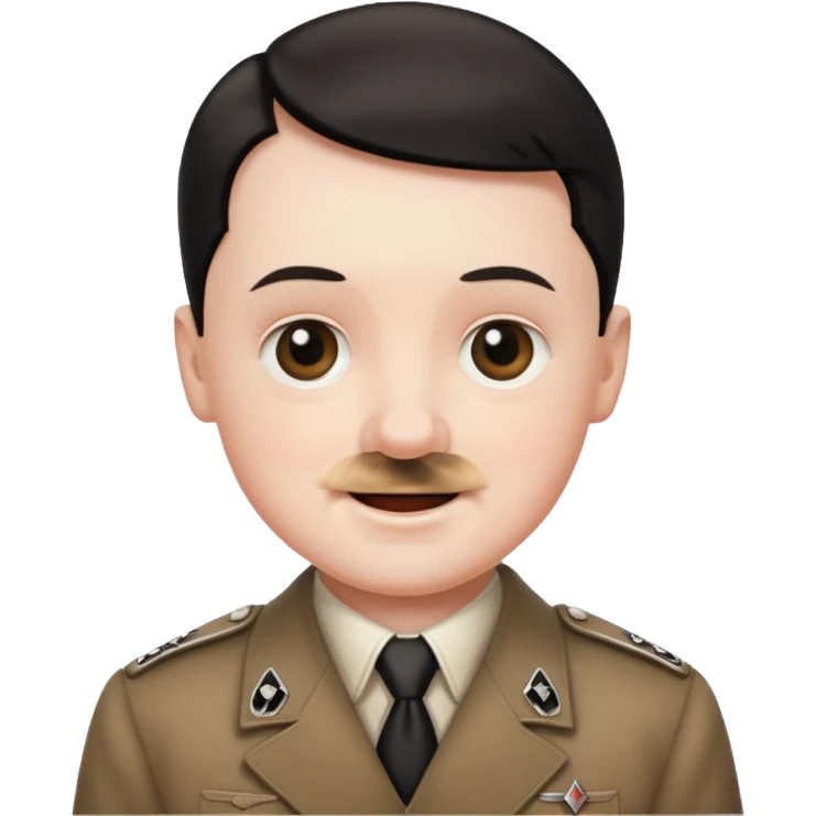 Hitler cute babyface emoji