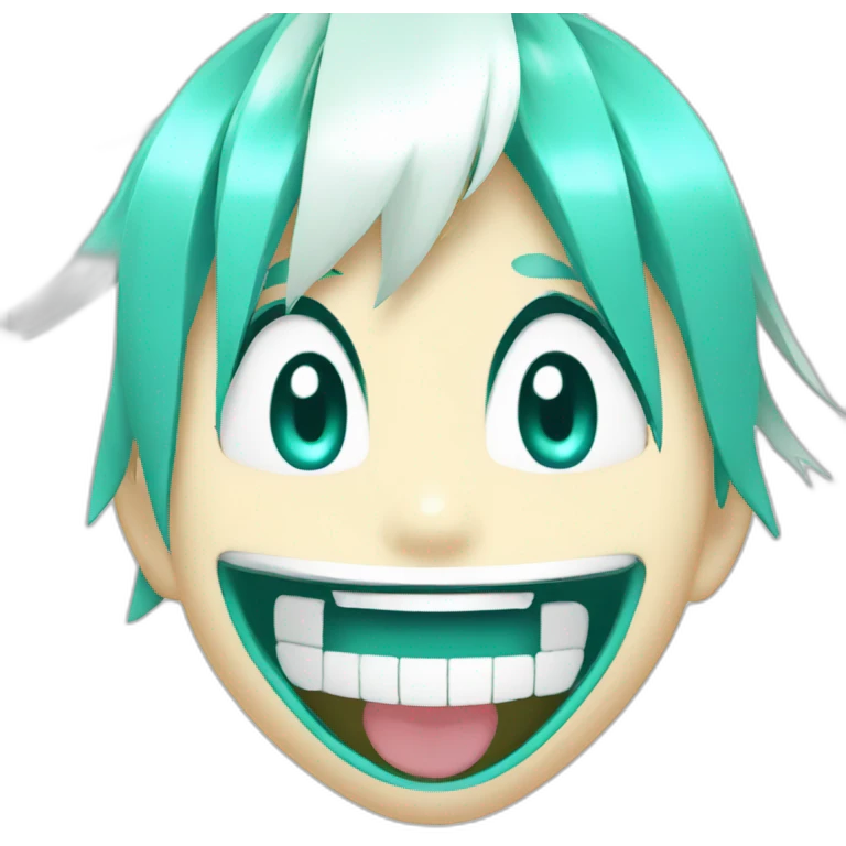 Hatsune Miku laughing emoji