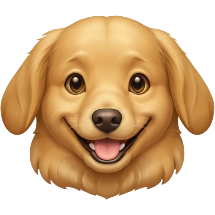 Dog smiling emoji