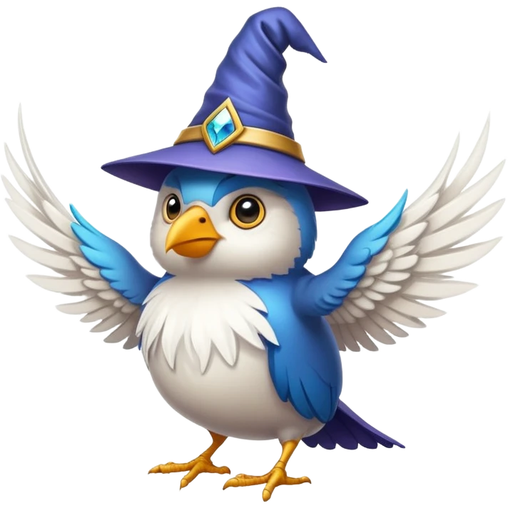 Wizard bird  emoji