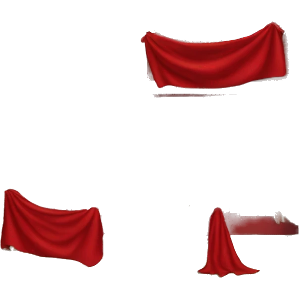 the house is wrapped in a large red scarf emoji