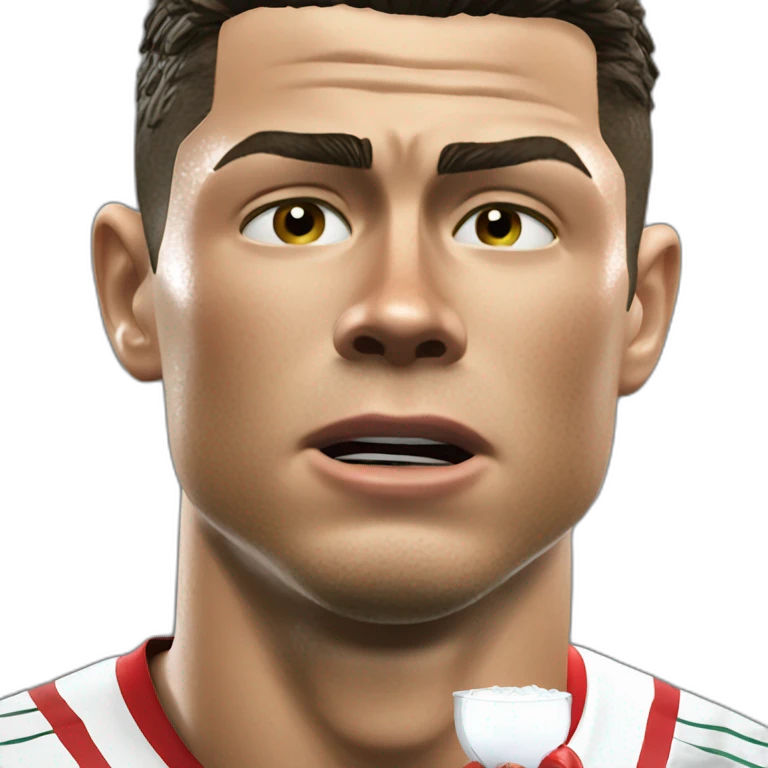 Cristiano Ronaldo crying lonely emoji