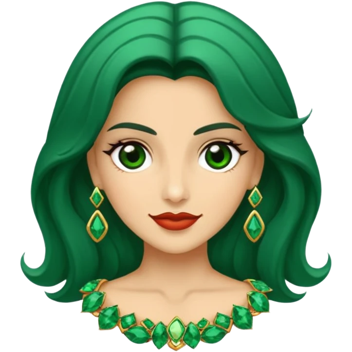 Esmeralda preciosa joia emoji