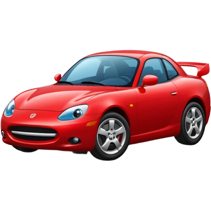 Red car the head in right emoji
